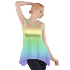 Pastel Rainbow Ombre Side Drop Tank Tunic by SpinnyChairDesigns