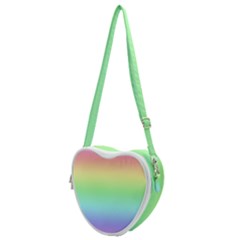 Pastel Rainbow Ombre Heart Shoulder Bag by SpinnyChairDesigns