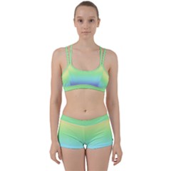 Pastel Rainbow Ombre Perfect Fit Gym Set by SpinnyChairDesigns