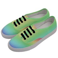 Pastel Rainbow Ombre Men s Classic Low Top Sneakers by SpinnyChairDesigns