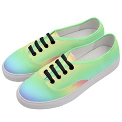 Pastel Rainbow Ombre Women s Classic Low Top Sneakers by SpinnyChairDesigns