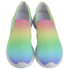 Pastel Rainbow Ombre Women s Lightweight Slip Ons by SpinnyChairDesigns