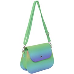 Pastel Rainbow Ombre Saddle Handbag by SpinnyChairDesigns