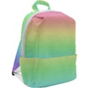 Pastel Rainbow Ombre Zip Up Backpack View2