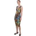 Boho Colorful Mosaic Sleeveless Pencil Dress View2