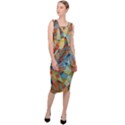 Boho Colorful Mosaic Sleeveless Pencil Dress View3