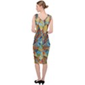 Boho Colorful Mosaic Sleeveless Pencil Dress View4