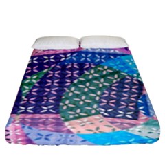 Boho Patchwork Fitted Sheet (king Size) by SpinnyChairDesigns