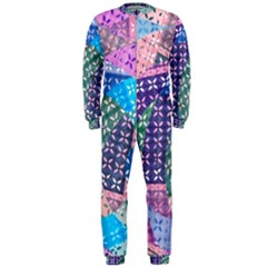 Boho Patchwork Onepiece Jumpsuit (men)  by SpinnyChairDesigns