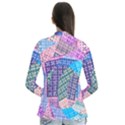 Boho Patchwork Drape Collar Cardigan View2