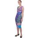 Boho Patchwork Sleeveless Pencil Dress View2