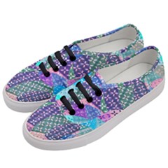 Boho Patchwork Women s Classic Low Top Sneakers by SpinnyChairDesigns