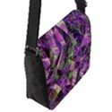 Boho Violet Mosaic Flap Closure Messenger Bag (S) View2