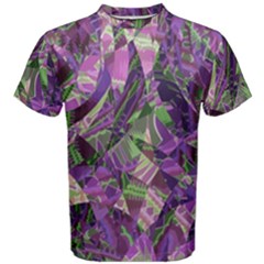 Boho Violet Mosaic Men s Cotton Tee by SpinnyChairDesigns