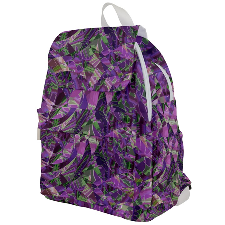 Boho Violet Mosaic Top Flap Backpack