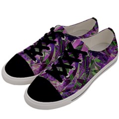 Boho Violet Mosaic Men s Low Top Canvas Sneakers by SpinnyChairDesigns