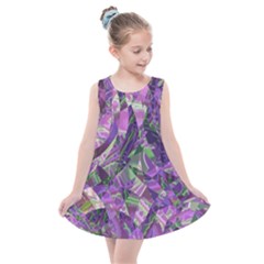 Boho Violet Mosaic Kids  Summer Dress by SpinnyChairDesigns