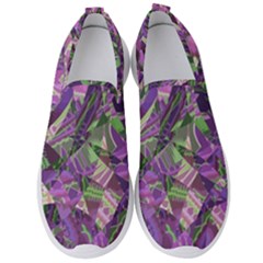 Boho Violet Mosaic Men s Slip On Sneakers by SpinnyChairDesigns