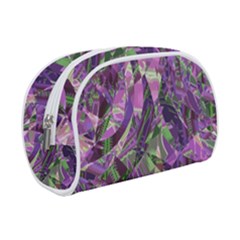 Boho Violet Mosaic Makeup Case (small) by SpinnyChairDesigns