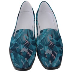 Boho Cerulean Blue Mosaic Women s Classic Loafer Heels by SpinnyChairDesigns