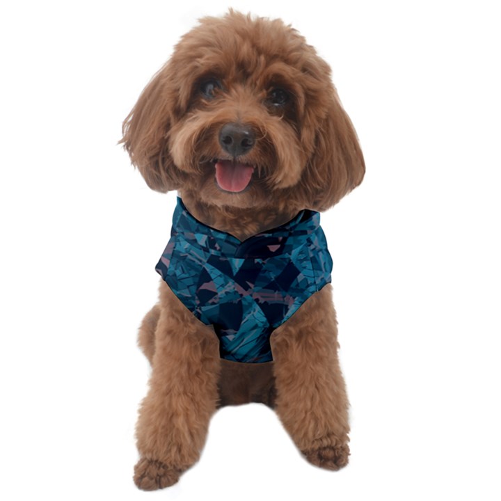 Boho Cerulean Blue Mosaic Dog Sweater