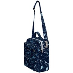 Prussian Blue Music Notes Crossbody Day Bag by SpinnyChairDesigns