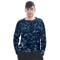 Prussian Blue Music Notes Men s Long Sleeve Raglan Tee