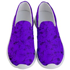 Electric Indigo Music Notes Men s Lightweight Slip Ons by SpinnyChairDesigns