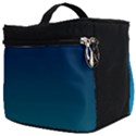 Aqua Blue and Indigo Ombre Make Up Travel Bag (Big) View2