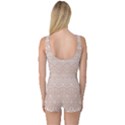 Boho Tan Lace One Piece Boyleg Swimsuit View2