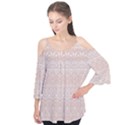 Boho Tan Lace Flutter Tees View1