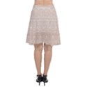 Boho Tan Lace Chiffon Wrap Front Skirt View2