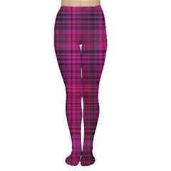 Fuchsia Madras Plaid Tights by SpinnyChairDesigns