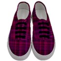 Fuchsia Madras Plaid Men s Classic Low Top Sneakers View1