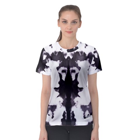 Rorschach Inkblot Pattern Women s Sport Mesh Tee by SpinnyChairDesigns