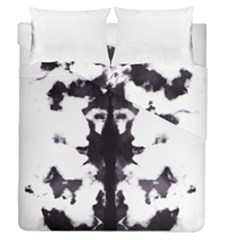 Rorschach Inkblot Pattern Duvet Cover Double Side (queen Size) by SpinnyChairDesigns