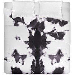 Rorschach Inkblot Pattern Duvet Cover Double Side (king Size) by SpinnyChairDesigns