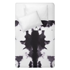 Rorschach Inkblot Pattern Duvet Cover Double Side (single Size) by SpinnyChairDesigns