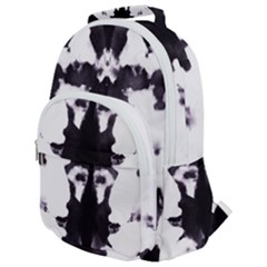 Rorschach Inkblot Pattern Rounded Multi Pocket Backpack by SpinnyChairDesigns