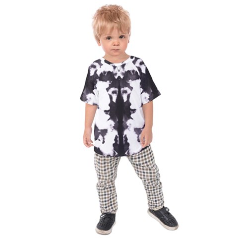 Rorschach Inkblot Pattern Kids  Raglan Tee by SpinnyChairDesigns