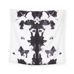 Rorschach Inkblot Pattern Square Tapestry (small) by SpinnyChairDesigns