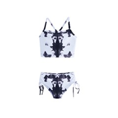 Rorschach Inkblot Pattern Girls  Tankini Swimsuit by SpinnyChairDesigns