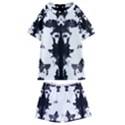 Rorschach Inkblot Pattern Kids  Swim Tee and Shorts Set View1