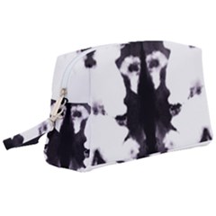 Rorschach Inkblot Pattern Wristlet Pouch Bag (large) by SpinnyChairDesigns