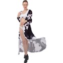 Rorschach Inkblot Pattern Maxi Chiffon Beach Wrap View1