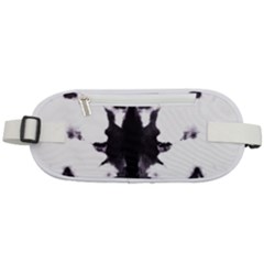 Rorschach Inkblot Pattern Rounded Waist Pouch by SpinnyChairDesigns