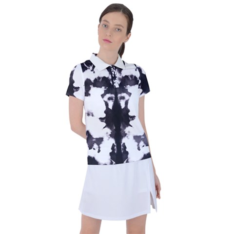 Rorschach Inkblot Pattern Women s Polo Tee by SpinnyChairDesigns