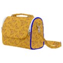 Mustard Yellow Monarch Butterflies Satchel Shoulder Bag View1