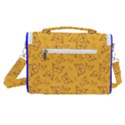 Mustard Yellow Monarch Butterflies Satchel Shoulder Bag View3