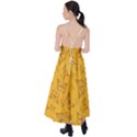 Mustard Yellow Monarch Butterflies Tie Back Maxi Dress View2